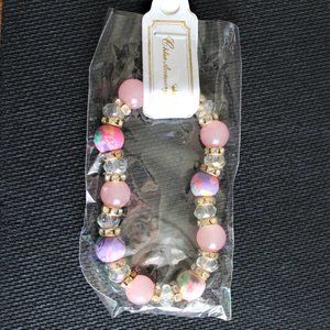 ⭐ 3 for $25 Chloe Accessory Pink Stretch Bracelet